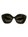 Loewe Olive Green Acetate Gold hardware Cat Eye Tinted Lens Logo Sunglasses Olive Green