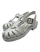Prada Shoe Size 38 White Rubber Silver Hardware Triangle Logo Fisherman Sandals White / 38