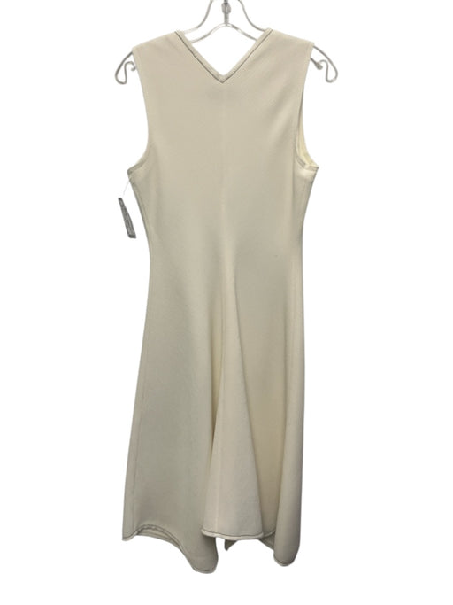 Proenza Schouler White Label Size 4 White Polyester Sleeveless V Neck Maxi Dress White / 4
