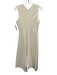 Proenza Schouler White Label Size 4 White Polyester Sleeveless V Neck Maxi Dress White / 4
