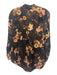 L'agence Size XS Navy, Pink, Multi Silk Long Sleeve Floral Buttons V Neck Top Navy, Pink, Multi / XS
