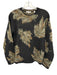 Vince Size XS Black, Green & Brown Alpaca Blend jacquard knit Pullover Sweater Black, Green & Brown / XS
