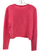 Lisa Yang Size 0 Pink Cashmere Knit Rolled Hem Cropped Pullover Sweater Pink / 0