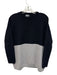 Labo.art Size 00 Midnight Blue & Gray Wool Knit Color Block Ribbed Hem Sweater Midnight Blue & Gray / 00