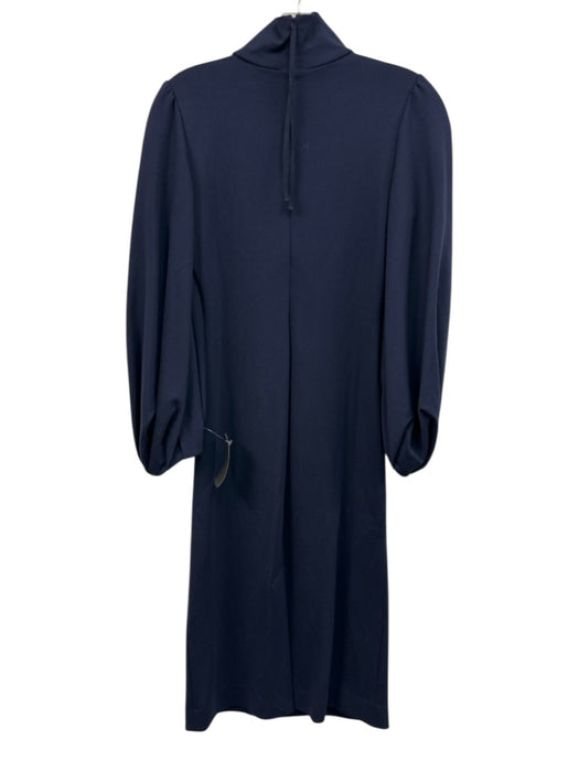 Dorothee Schumacher Size 1 Navy Blue Viscose Blend Long Balloon Sleeve Dress Navy Blue / 1