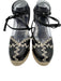 Altuzarra x Castaner Shoe Size 38 Black & Beige Leather Upper Wrap Ankle Wedges Black & Beige / 38