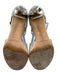 Jimmy Choo Shoe Size 38 Gold Tone Leather Upper Metallic Shimmer Strappy Sandals Gold Tone / 38