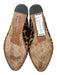 Veronica Beard Shoe Size 38 Brown & Black Leather Upper Leopard Print Flat Mules Brown & Black / 38