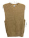 Toteme Size L Beige cotton & polyamide V Neck Sleeveless Vest Beige / L