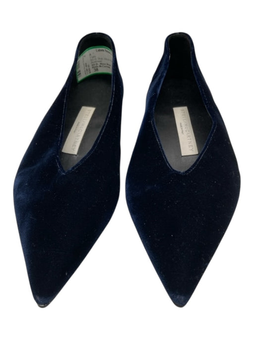Stella McCartney Shoe Size 38 Blue Velvet Pointed Toe Flats Blue / 38