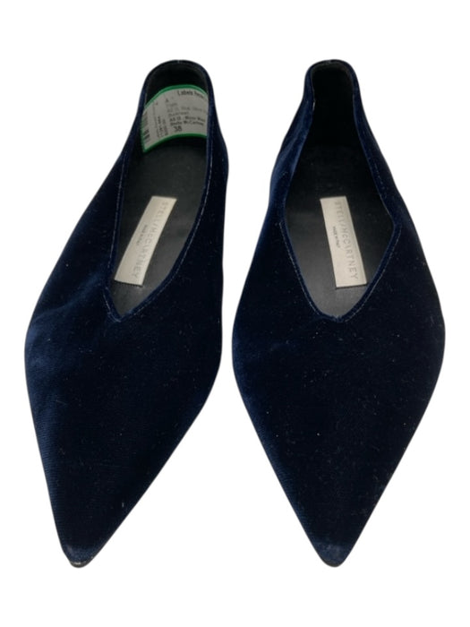 Stella McCartney Shoe Size 38 Blue Velvet Pointed Toe Flats Blue / 38