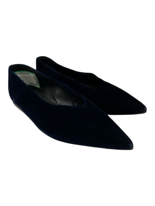 Stella McCartney Shoe Size 38 Blue Velvet Pointed Toe Flats Blue / 38