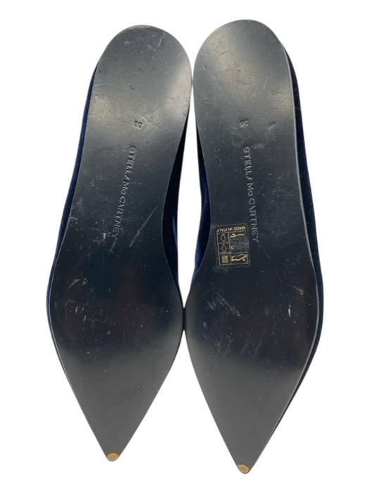 Stella McCartney Shoe Size 38 Blue Velvet Pointed Toe Flats Blue / 38
