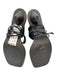 Stella McCartney Shoe Size 38 Black & Brown Faux Leather Wood Strappy Shoes Black & Brown / 38