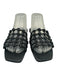 Toteme Shoe Size 38 Black Goat Skin Leather Knotted Cord Braided Bandeau Shoes Black / 38