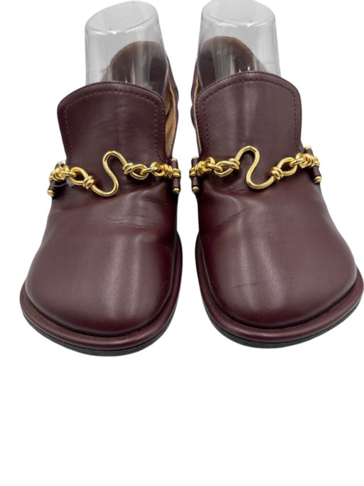 Stella McCartney Shoe Size 39 Burgandy Vegan Leather Gold Tone Hardware Shoes Burgandy / 39