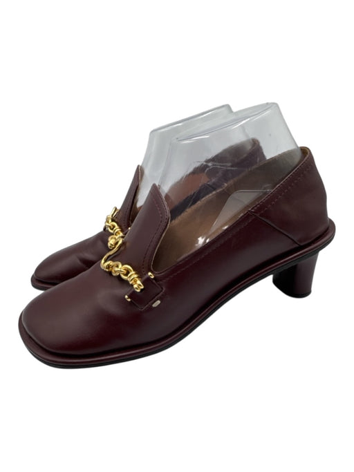 Stella McCartney Shoe Size 39 Burgandy Vegan Leather Gold Tone Hardware Shoes Burgandy / 39