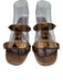 Valentino Garavani Shoe Size 38.5 Bronze Leather Sandal Large Studs Shoes Bronze / 38.5