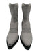No 21 Shoe Size 38 Gray textile upper Knit Western Sock Low Calf Height Boots Gray / 38