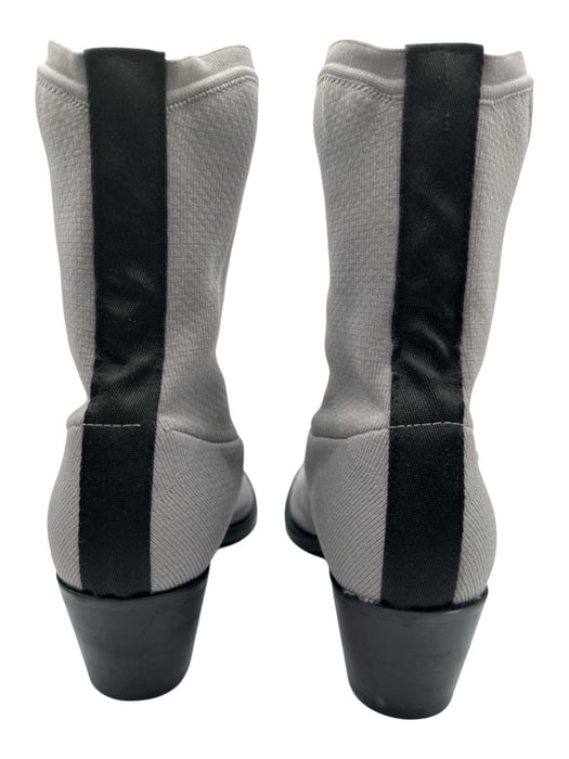 No 21 Shoe Size 38 Gray textile upper Knit Western Sock Low Calf Height Boots Gray / 38