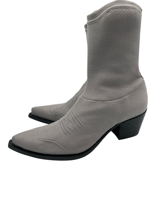 No 21 Shoe Size 38 Gray textile upper Knit Western Sock Low Calf Height Boots Gray / 38