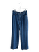Frame Size 26 Medium Wash Lyocell Zip Fly Waist tie Belt loops Wide Leg Jeans Medium Wash / 26
