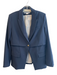 Veronica Beard Size 12 Navy Polyester Blend Blazer Long Sleeve Pockets Jacket Navy / 12