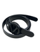 Valentino Black Leather Logo solid color Belts Black / L
