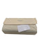 Jimmy Choo Gray & Gold Cotton & Leather Snap Front Metallic Detail Clutch Gray & Gold