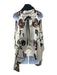 Antonio Marras Size S/M Cream & Black Polyester Sleeveless Sequined Vest Cream & Black / S/M
