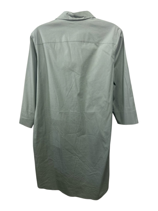 Antonelli Size 42 Sage green Cotton & Polyamide Side Pockets Z Poplin Dress Sage green / 42