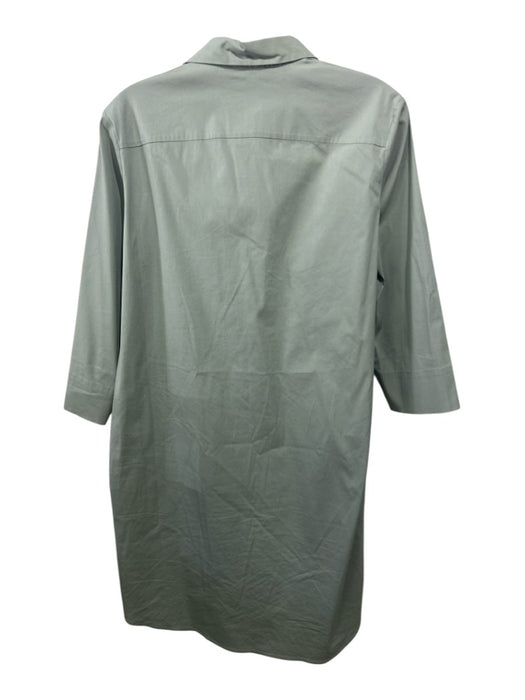 Antonelli Size 42 Sage green Cotton & Polyamide Side Pockets Z Poplin Dress Sage green / 42