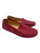 M. Gemi Shoe Size 37 Fuschia Suede Leather Round Toe Contrast Stitching Loafers Fuschia / 37