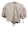 Anthropologie Size XS Light Pink Cotton floral print Puff Shoulders Top Light Pink / XS