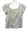 Loveshackfancy Size S White Cotton Floral Embroidery Top White / S