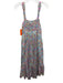 Loveshackfancy Size 2 Multicolor Cotton Pleat Detail Tiered Sleeveless Dress Multicolor / 2