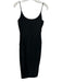 Jenni Kayne Size S Black Viscose & Polyamide Sleeveless Pockets Back Zip Dress Black / S