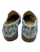 Betsey Johnson Shoe Size 7 Blue & White Leather Rhinestone Embellished Loafers Blue & White / 7