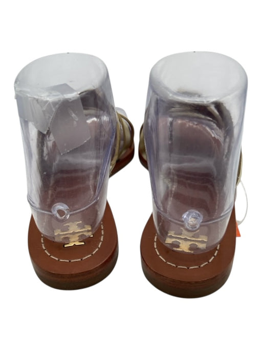 Tory Burch Shoe Size 7 Gold Leather Strappy Metalic Flats Gold / 7