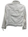 Zadig & Voltaire Size S White Cotton Rhinestone Embellished Button Front Jacket White / S