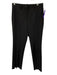 Theory Size 4 Black Wool Blend Trouser Belt Loops Hook & Zip Fly Pants Black / 4