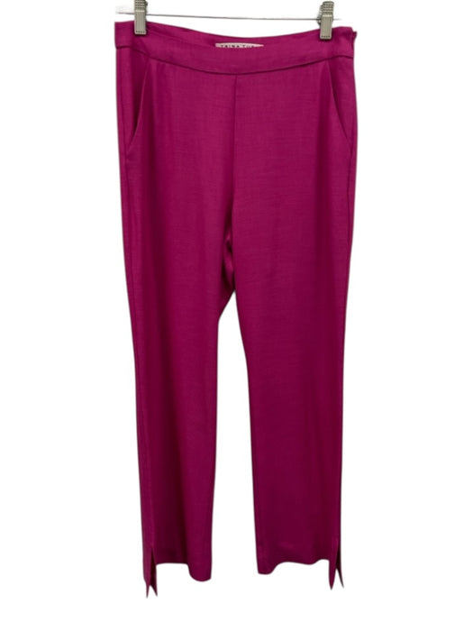 Trina Turk Size Est 4 Hot pink Missing Fabric Tag Side Zip Pocketed Pants Hot pink / Est 4