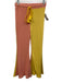 Loveshackfancy Size S Peach Pink & Yellow Polyester Blend Ribbed Flare Pant Set Peach Pink & Yellow / S