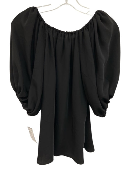 Anne Fontaine Size 36 Black & Cream Beige Polyester Floral Applique Top Black & Cream Beige / 36