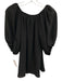 Anne Fontaine Size 36 Black & Cream Beige Polyester Floral Applique Top Black & Cream Beige / 36