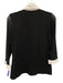 Anne Fontaine Size 40 Black & White Cotton Blend 3/4 Mesh Sleeve Button Up Top Black & White / 40