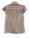 Alice + Olivia Size S Pink, Purple & Multi Silk Tiered Ruffle Cap Sleeve Top Pink, Purple & Multi / S