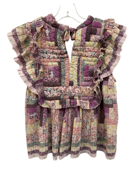 Sea New York Size S Purple & Multi Polyester Blend Patchwork Quilted Top Purple & Multi / S