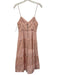 Alice + Olivia Size 4 Pink Cotton Eyelet Lace Button Down Midi Dress Pink / 4