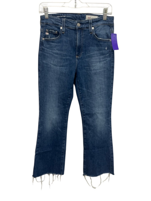 Adriano Goldschmied Size 27 Medium Wash Cotton Blend Distressed Whiskering Jeans Medium Wash / 27